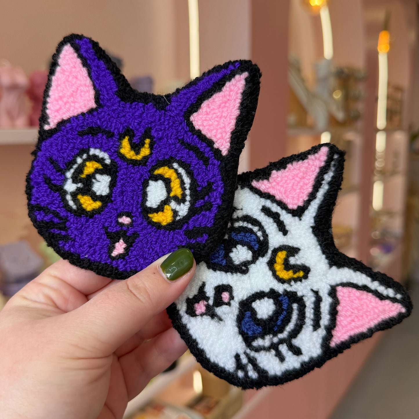 Artemis & Luna - Punche Needle
